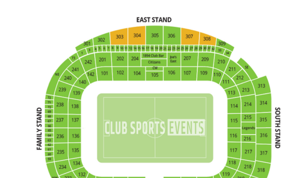 Manchester City Vermillion Seat Map